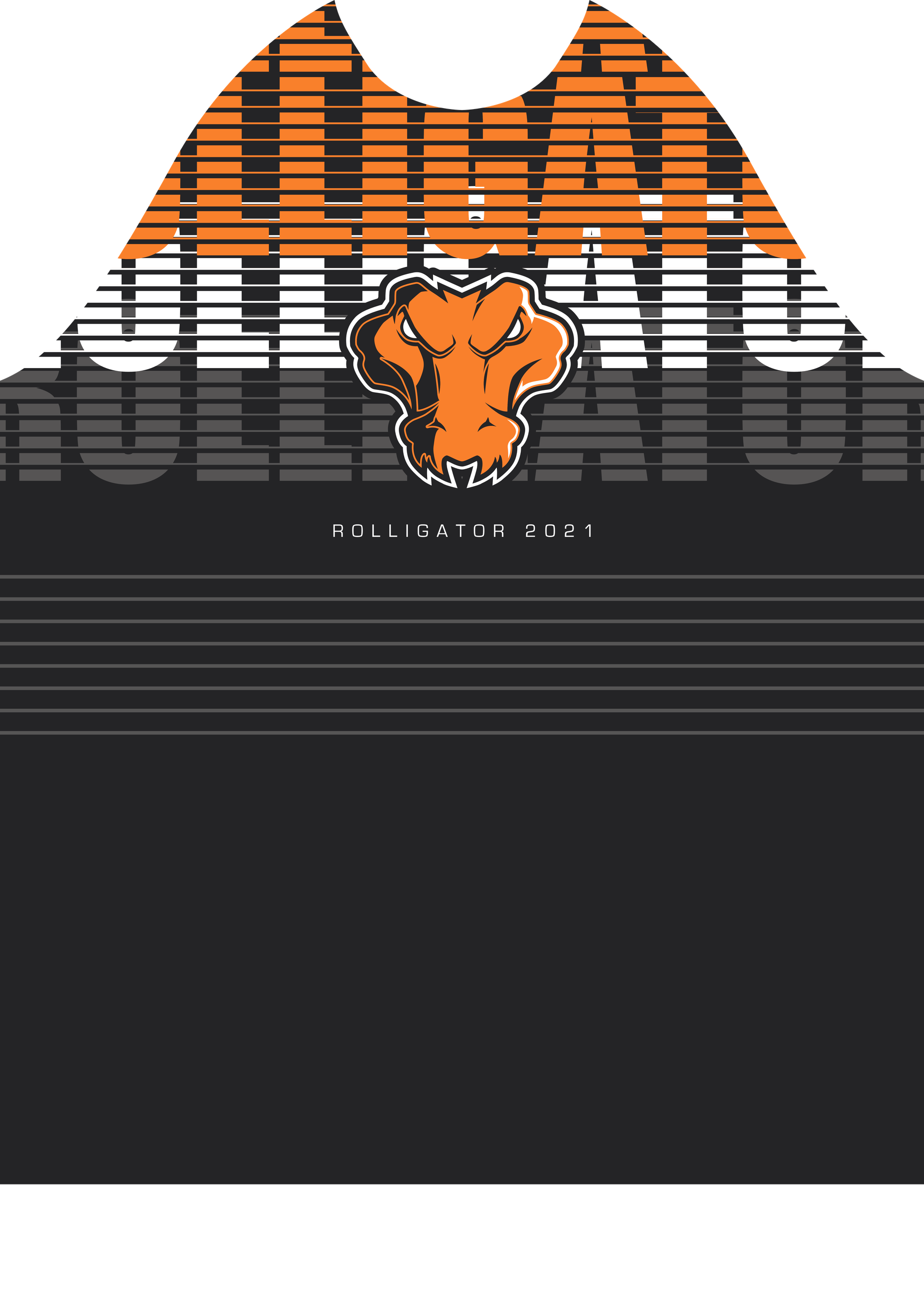 Prepared Rolligator front body artwork